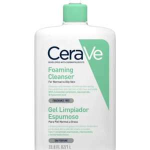 CERAVE GEL LIMPIADOR ESPUMOSO 1 ENVASE 1000 ML